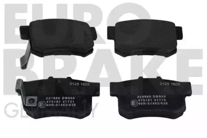 Комплект тормозных колодок EUROBRAKE 5502229980