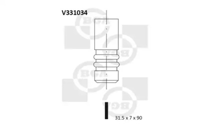 Клапан BGA V331034