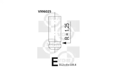 Выпускной клапан BGA V996025