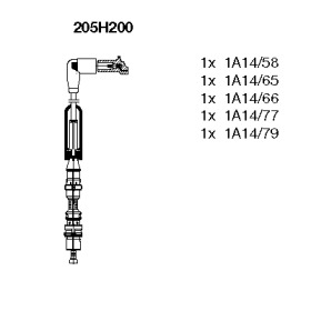 Комплект электропроводки BREMI 205H200