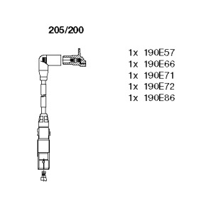 Комплект электропроводки BREMI 205/200