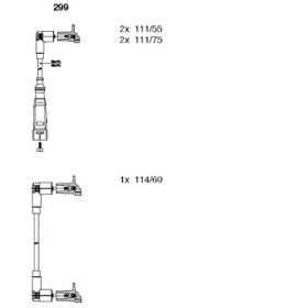 Комплект проводов зажигания BREMI 299