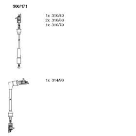 Комплект проводов зажигания BREMI 300/171