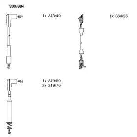 Комплект электропроводки BREMI 300/684