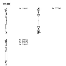 Комплект электропроводки BREMI 300/888