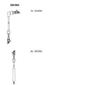 Комплект проводов зажигания BREMI 300/903