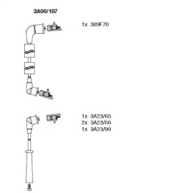 Комплект электропроводки BREMI 3A00/107