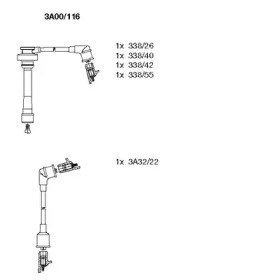 Комплект электропроводки BREMI 3A00/116