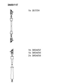 Комплект электропроводки BREMI 3A00/117