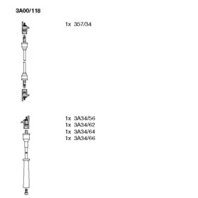 Комплект электропроводки BREMI 3A00/118