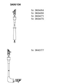 Комплект электропроводки BREMI 3A00/134