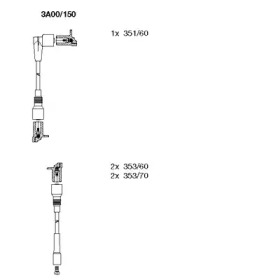 Комплект электропроводки BREMI 3A00/150