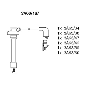 Комплект электропроводки BREMI 3A00/167