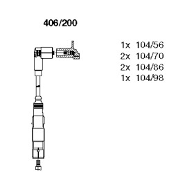 Комплект электропроводки BREMI 406/200