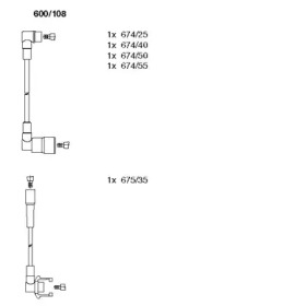 Комплект электропроводки BREMI 600/108