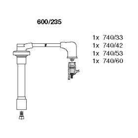 Комплект электропроводки BREMI 600/235