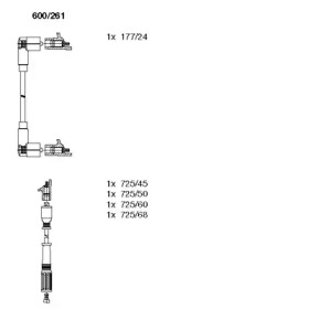 Комплект электропроводки BREMI 600/261