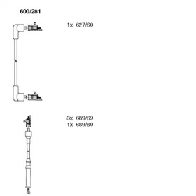 Комплект электропроводки BREMI 600/281
