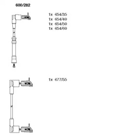 Комплект проводов зажигания BREMI 600/282