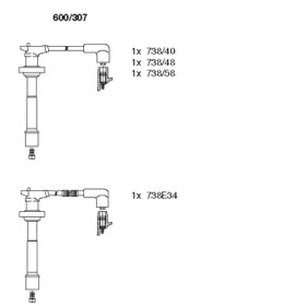 Комплект электропроводки BREMI 600/307