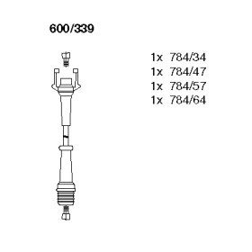 Комплект проводов зажигания BREMI 600/339