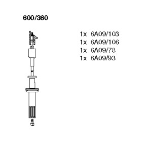 Комплект электропроводки BREMI 600/360