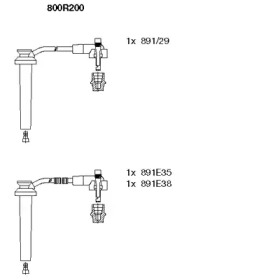 Комплект электропроводки BREMI 800R200