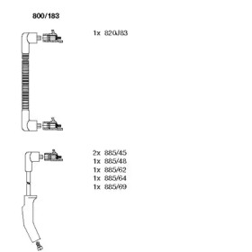 Комплект электропроводки BREMI 800/183