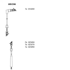 Комплект проводов зажигания BREMI 800/248