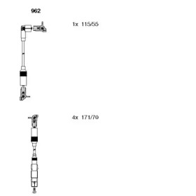 Комплект электропроводки BREMI 962
