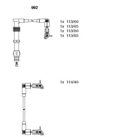 Комплект электропроводки BREMI 992