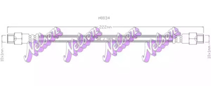 Тормозной шланг BROVEX-NELSON H0034