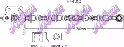 Тормозной шланг BROVEX-NELSON H4431Q