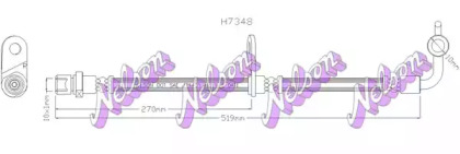 Тормозной шланг BROVEX-NELSON H7348