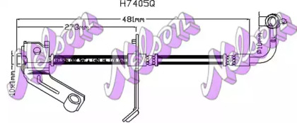 Тормозной шланг BROVEX-NELSON H7405Q