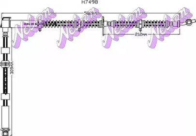 Тормозной шланг BROVEX-NELSON H7498