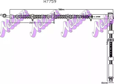 Тормозной шланг BROVEX-NELSON H7759