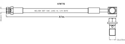 Тормозной шланг BROVEX-NELSON H7877Q