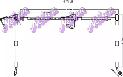 Тормозной шланг BROVEX-NELSON H7918