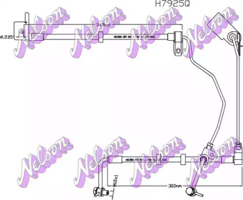 Тормозной шланг BROVEX-NELSON H7925Q