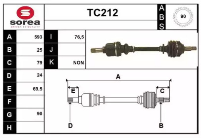 Вал SERA TC212