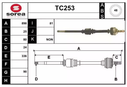 Вал SERA TC253