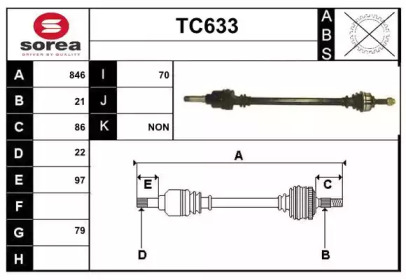 Вал SERA TC633