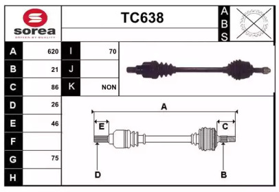 Вал SERA TC638