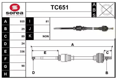 Вал SERA TC651