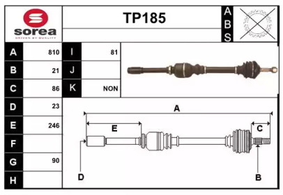 Вал SERA TP185