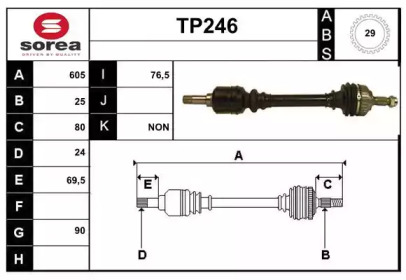 Вал SERA TP246