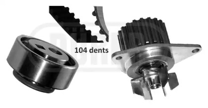 Комплект водяного насоса / зубчатого ремня DÜRER PA121053