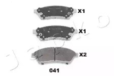 Комплект тормозных колодок JAPKO 50041