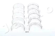 Комплект подшипников коленчатого вала JAPKO 62404A5